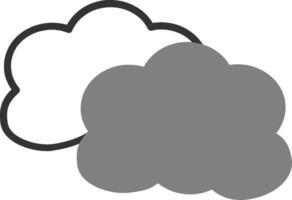 ícone de vetor de nuvem