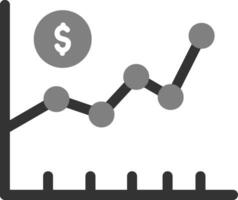 ícone de vetor do mercado de ações