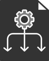 ícone de vetor de fluxo de trabalho