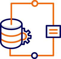 ícone de vetor de integração de dados