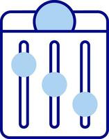 equalizador linha preenchidas ícone vetor