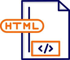 ícone de vetor de arquivo html