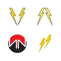 modelo de logotipo flash thunderbolt vetor