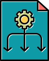 ícone de vetor de fluxo de trabalho