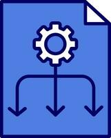 ícone de vetor de fluxo de trabalho