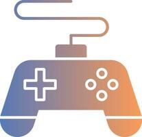 ícone de gradiente do console de jogos vetor