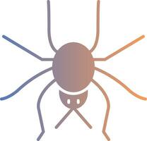 ícone gradiente de aranha vetor
