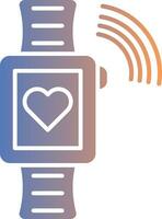 ícone gradiente do smartwatch vetor