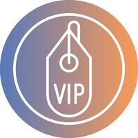 ícone de gradiente vip vetor