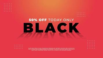 vetor de banner de promoção de vendas para venda na sexta-feira negra