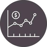 ícone de vetor do mercado de ações