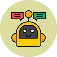 ícone de vetor de chatbot