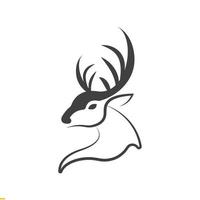 design de logotipo de vetor arte linha cervo para negócios e empresas