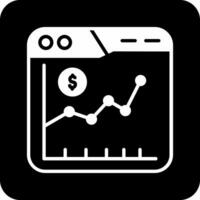 ícone de vetor do mercado de ações