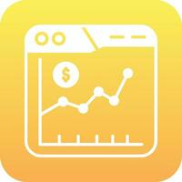 ícone de vetor do mercado de ações