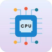 ícone de vetor de CPU