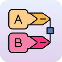 ícone de vetor de diagrama