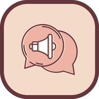 audio linha preenchidas escorregou ícone vetor