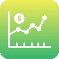 ícone de vetor do mercado de ações