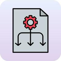 ícone de vetor de fluxo de trabalho