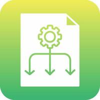 ícone de vetor de fluxo de trabalho