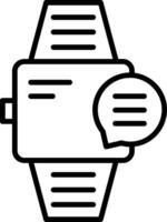 ícone de vetor de smartwatch