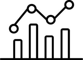 ícone de vetor de gráfico de barras