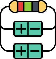 ícone de vetor de resistor