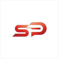 sp e ps carta logotipo Projeto modelo. sp,ps inicial Sediada alfabeto ícone logotipo Projeto vetor