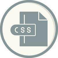 ícone de vetor de arquivo css