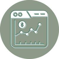 ícone de vetor do mercado de ações