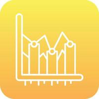 ícone de vetor de gráfico de barras