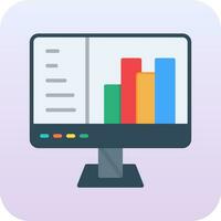 ícone de vetor de gráfico de barras