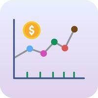 ícone de vetor do mercado de ações