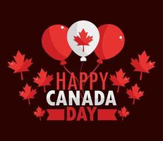 feliz dia festivo do canadá vetor