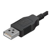 Ilustração vetorial isométrica de conector USB vetor