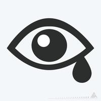 vetor de ícone do exame ocular 4 - estilo glifo