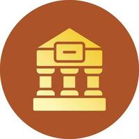 design de ícone criativo do templo grego vetor