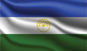 bashkortostan design moderno realista da bandeira vetor