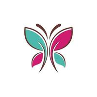 modelo de design de ícone de logotipo de borboleta vetor