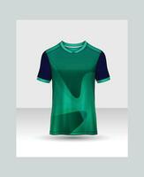 modelo de design de esporte de camiseta, maquete de camisa de futebol para clube de futebol. vista frontal e traseira uniforme. vetor