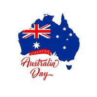 feliz Austrália dia criativo bandeira. vetor