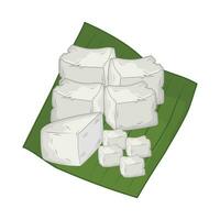ilustração do tofu vetor