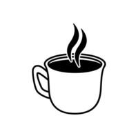 café ícone vetor. quente beber ilustração placa. chá símbolo ou logotipo. vetor
