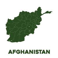 detalhado Afeganistão mapa vetor