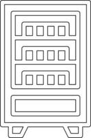 ícone de vetor de máquina de venda automática