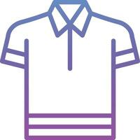 ícone de vetor de camisa polo