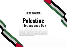 desenho vetorial para 15 de novembro, dia da independência da Palestina. vetor