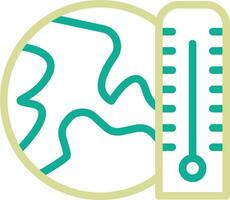 ícone de vetor de aquecimento global
