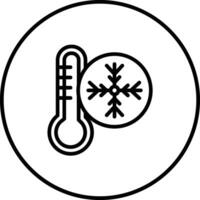 ícone de vetor frio
